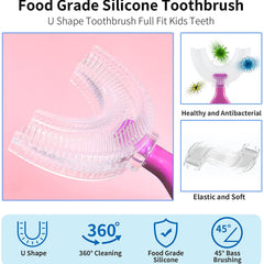 Kids U-Shaped Silicone Toothbrush