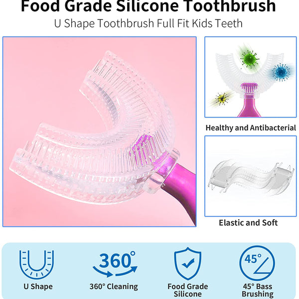 Kids U-Shaped Silicone Toothbrush
