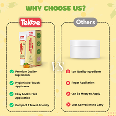 Tekme No-Touch Applicator After Mosquito Bite Turmeric Balm for Baby | Relief from Insect Bites, Itching, Rashes & Minor Skin Irritation (10g x Pack of 1)