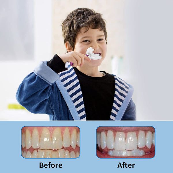 Kids U-Shaped Toothbrush Set