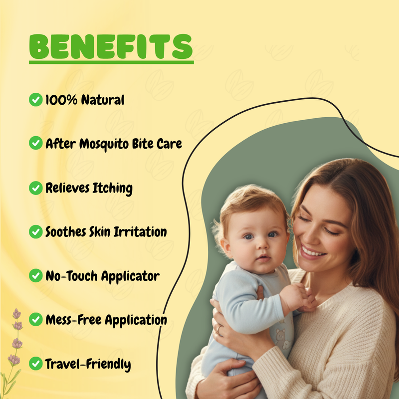 Tekme No-Touch Applicator After Mosquito Bite Turmeric Balm for Baby | Relief from Insect Bites, Itching, Rashes & Minor Skin Irritation (10g x Pack of 1)