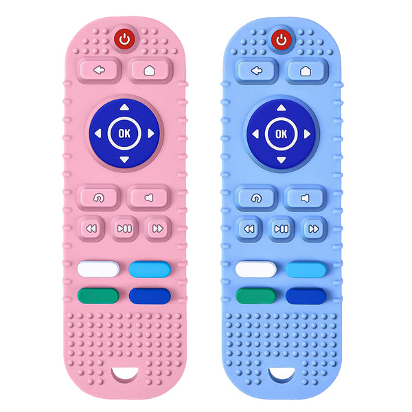 Remote Silicone Baby Teether Combo