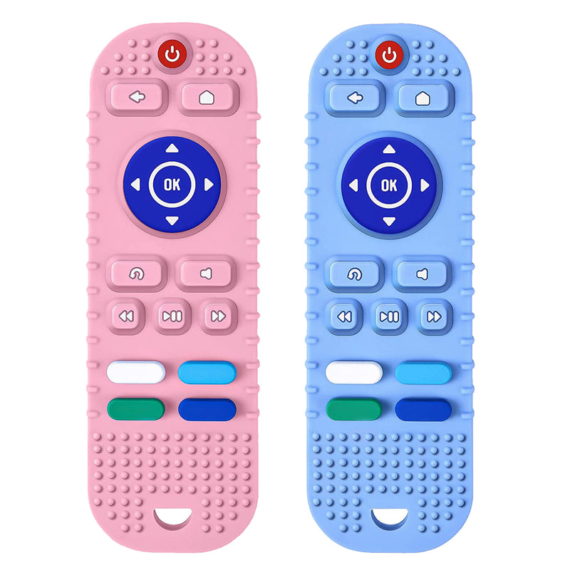 Remote Silicone Baby Teether Combo