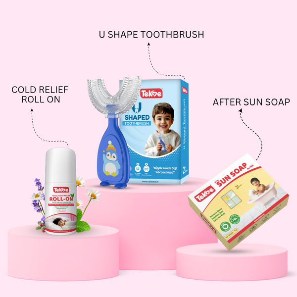 Tekme Baby Hygiene & Cold Care Combo Kit | 3-in-1 Essentials