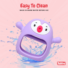 Penguin Silicone Baby Teether Toy