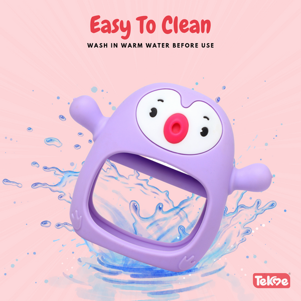 Penguin Silicone Baby Teether Toy