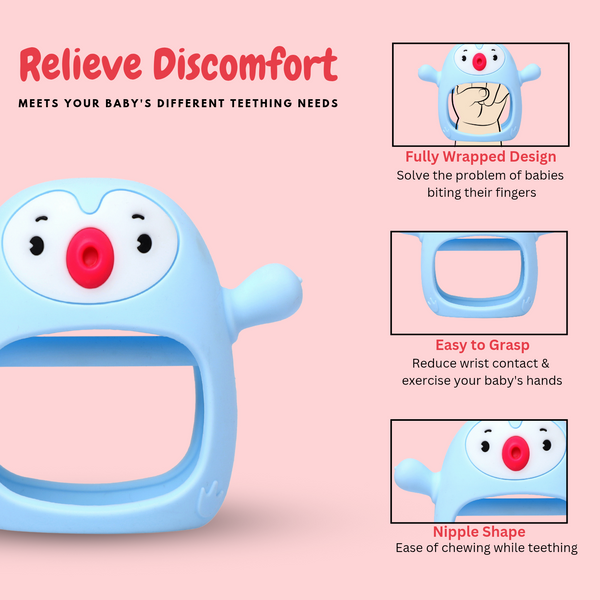 Penguin Silicone Baby Teether Toy