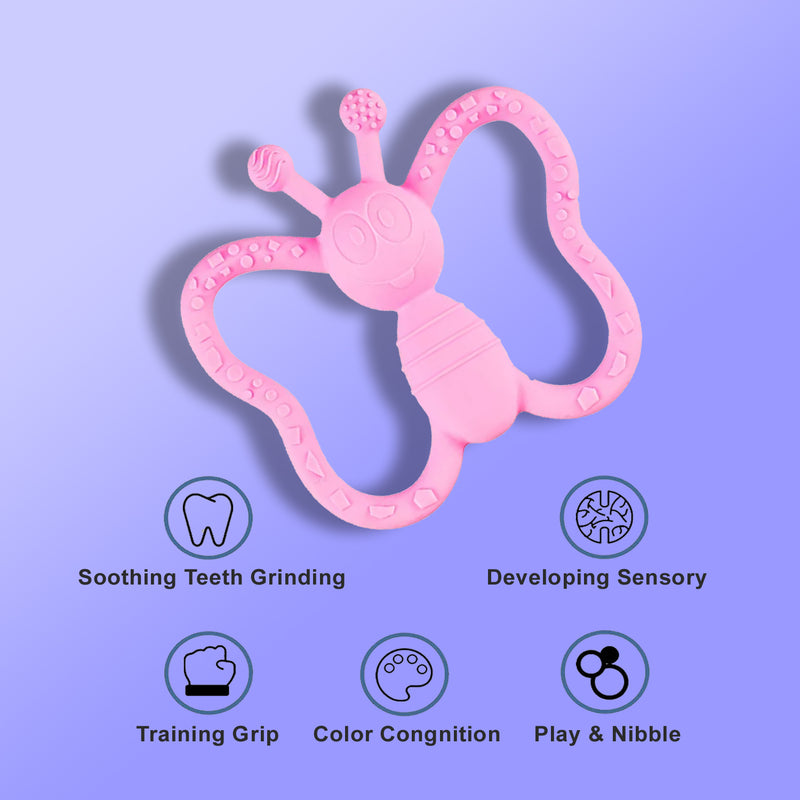 Butterfly Silicone Baby Teether Toy