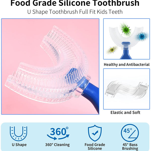 Kids U-Shaped Silicone Toothbrush