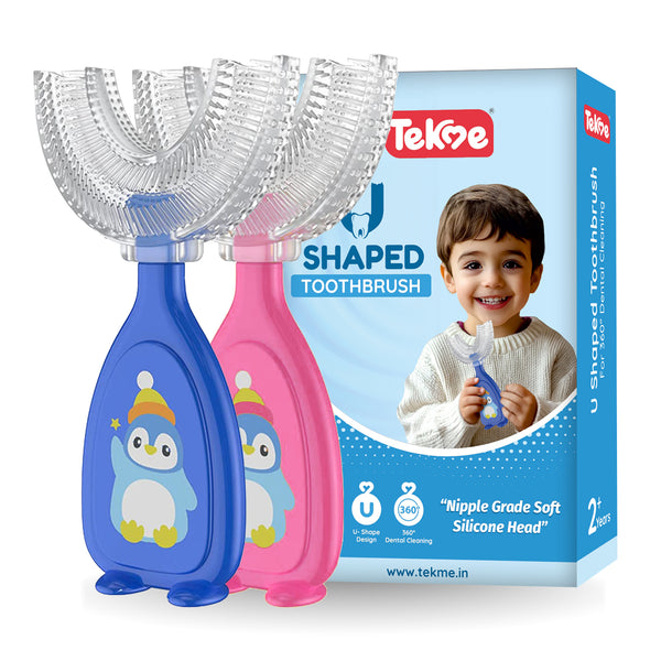 Kids U-Shaped Toothbrush Set