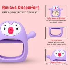 Penguin Silicone Baby Teether Toy