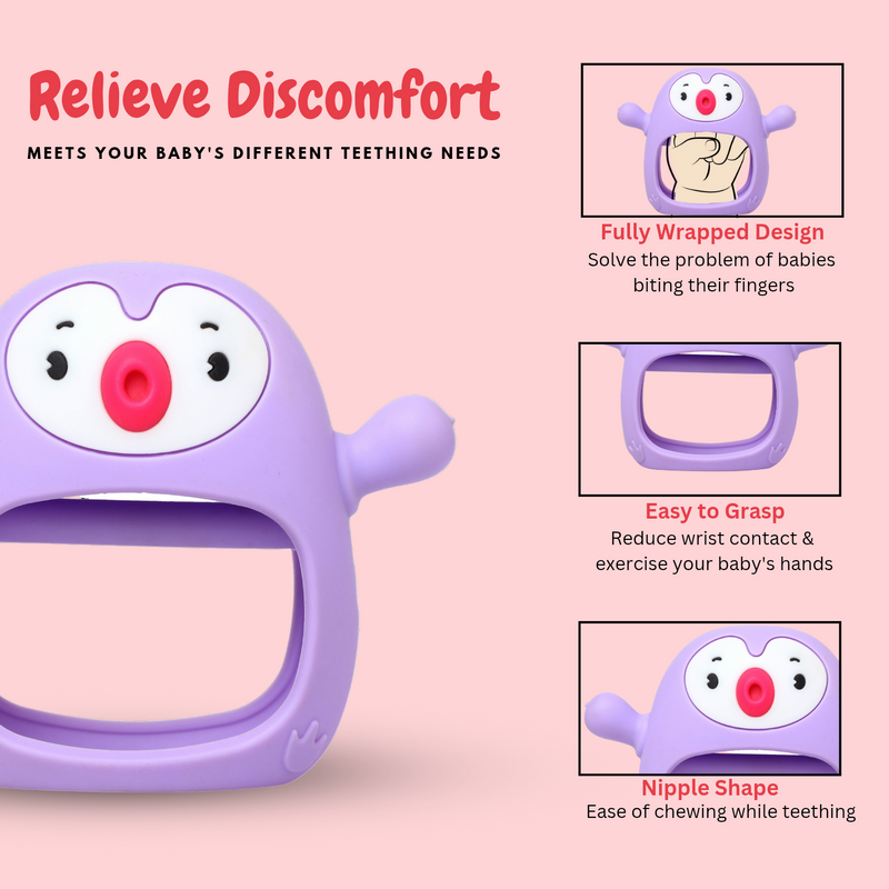Penguin Silicone Baby Teether Toy