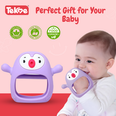 Penguin Silicone Baby Teether Toy