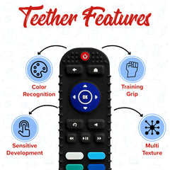 Silicone Remote Baby Teether Combo