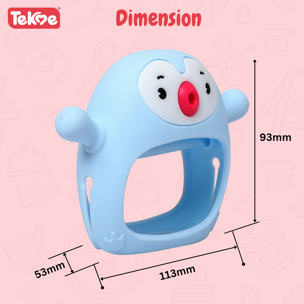 Penguin Silicone Baby Teether Toy