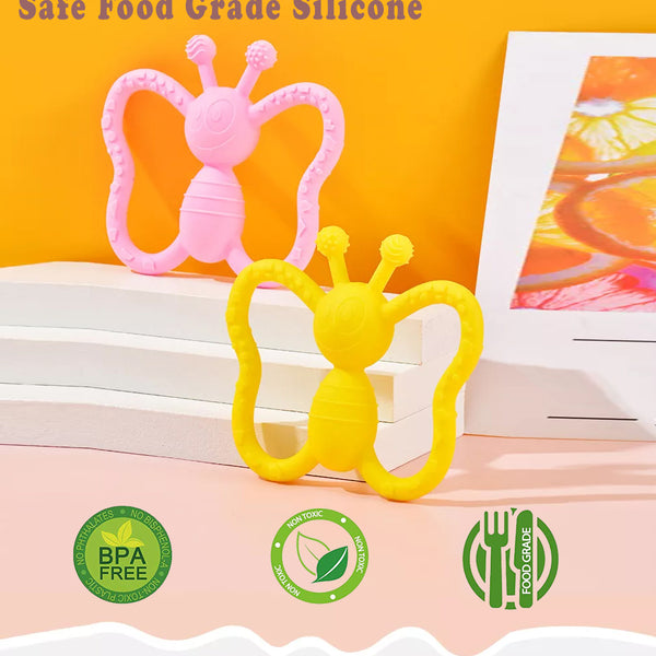 Butterfly Silicone Baby Teether Toy