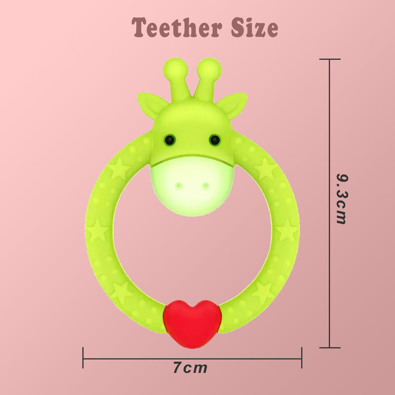 Giraffe Silicone Baby Teether Toy