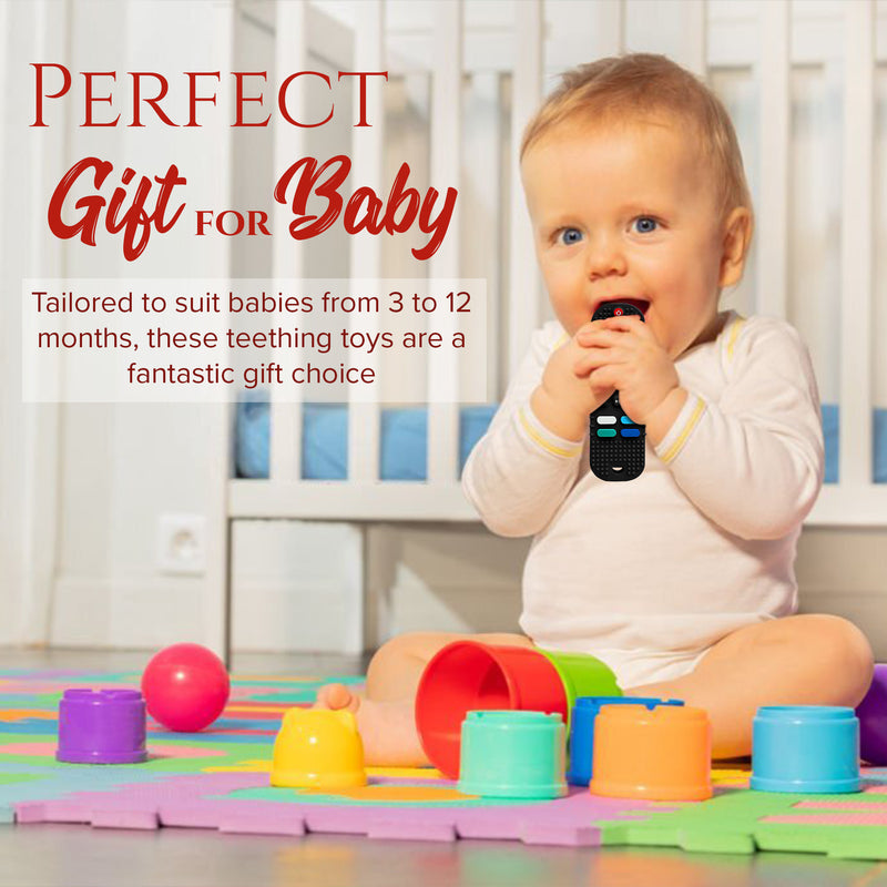 Silicone Remote Baby Teether Combo