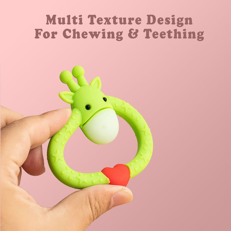 Giraffe Silicone Baby Teether Toy