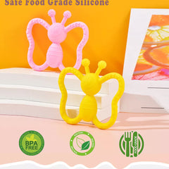 Butterfly Silicone Baby Teether