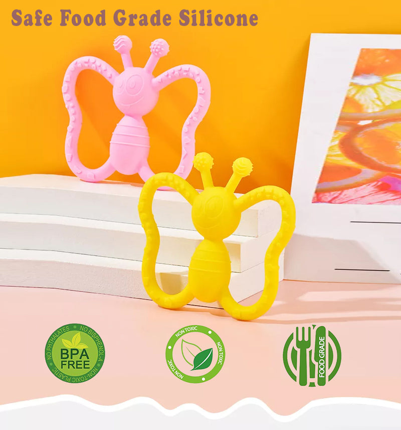 Butterfly Silicone Baby Teether