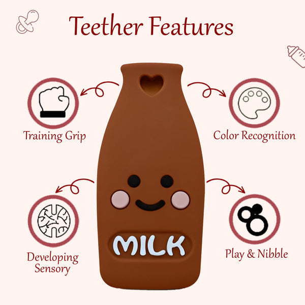 Milk Bottle Silicone Baby Teether
