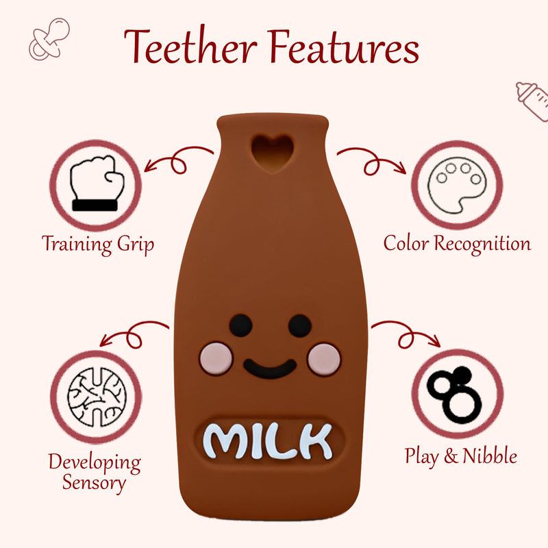 Milk Bottle Silicone Baby Teether