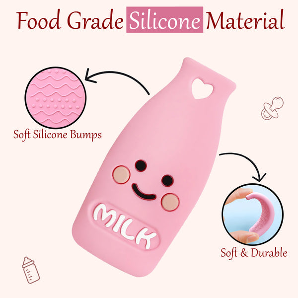 Milk Bottle Silicone Baby Teether