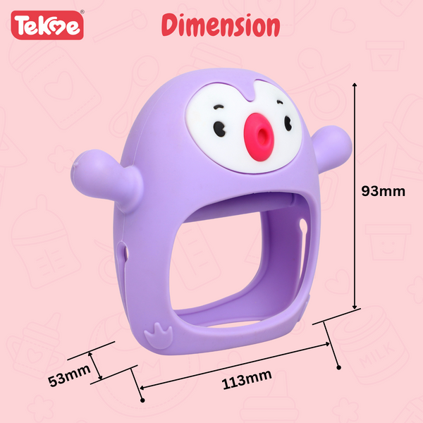 Penguin Silicone Baby Teether Toy