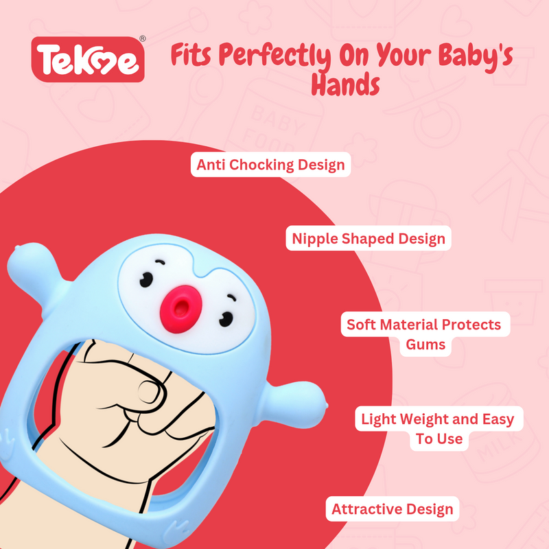 Penguin Silicone Baby Teether Toy