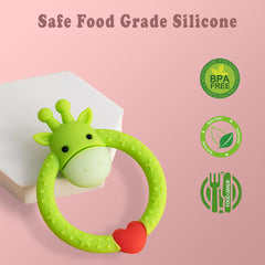 Giraffe Silicone Baby Teether Toy