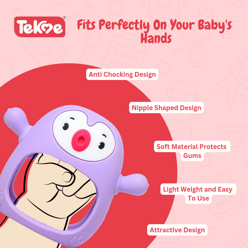 Penguin Silicone Baby Teether Toy